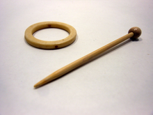 Bone Ring Shawl Pin
