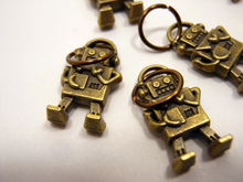 Electric Love: Set of 6 Robot Stitch Markers