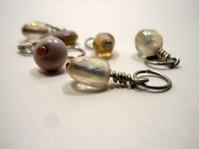 Dusky Pink: Set of 6 Indian Glass Stitch Markers