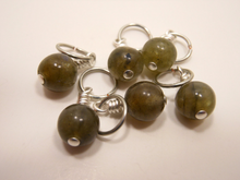 Labradorite: Set of 6 Stitch Markers