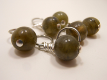 Labradorite: Set of 6 Stitch Markers