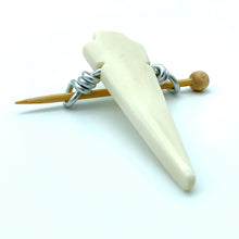 Handmade Bone Shawl Pin ~ Wire Wrapped Bone Arrowhead