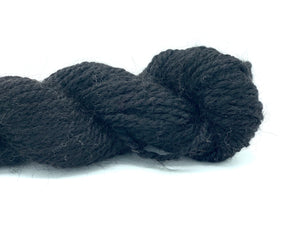 Handspun Alpaca Yarn ~ Naturally Colored Bulky "Friesian" 95 yards