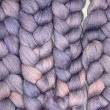 100% Corriedale Wool Roving 4oz: Purple Gladiolus