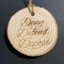 Deny Defend Depose Tree Ornament