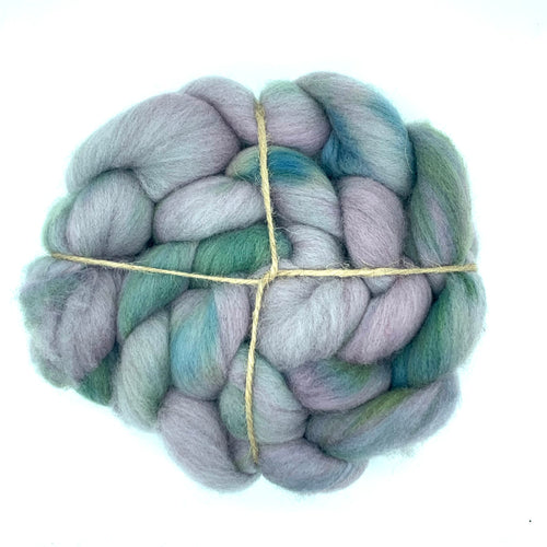 100% Polworth Wool Roving 4oz: Darkside