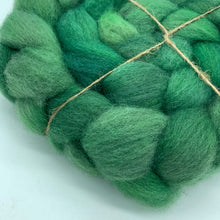 100% BFL Wool Roving 4oz: Emerald City