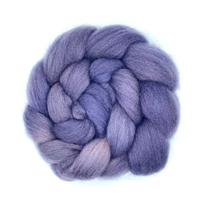 100% Corriedale Wool Roving 4oz: Purple Gladiolus