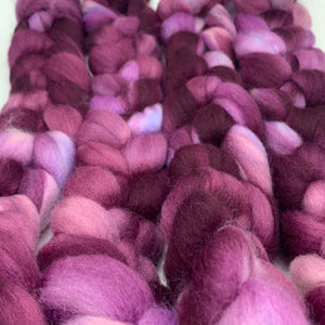 100% Corriedale Wool Roving 4oz: Kira