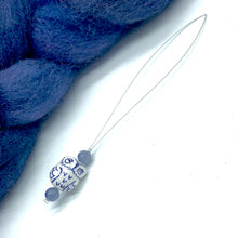 Handmade Orifice Loop ~ Porcelain Owl