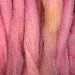 PNWWW Crossbred Blend Wool Roving 4oz: Rhododendron