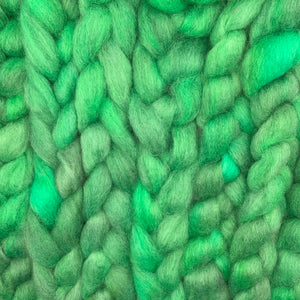 PNWWW Coopworth Wool Roving 4oz: Sarah's Green