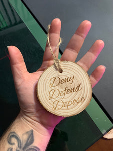 Deny Defend Depose Tree Ornament