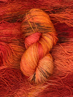 Mismated :  Autumn on Gilman ~ Superwash Merino Wool and Silk