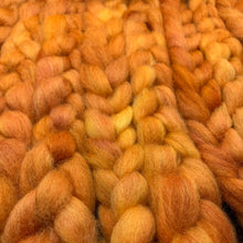PNWWW Coopworth Wool Roving 4oz: Persimmon
