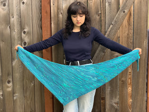 Blue Hole Blips Knitting Pattern - Camp Exclusive