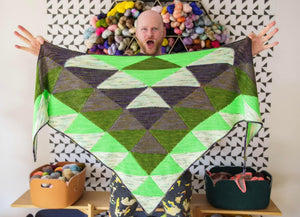 Quilted Triangles Shawl Kit