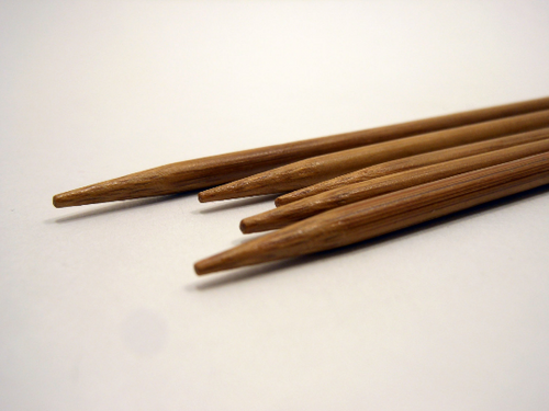 Double Pointed Bamboo Knitting Needles Sizes US 0-8 Metric 2mm - 5mm Extra Short 5