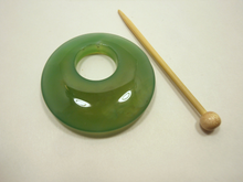 Natural Stone Agate Shawl Pin ~ Green Dragon Agate #9402