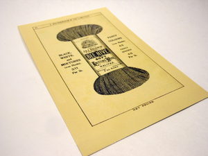 Vintage Style Postcard Set of 4 ~ Bee Hive Knitting Wool Yarn ~ Vintage Yarn Salesman Advertisement Postcard