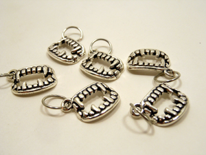 Bite Me Like One of Your French Girls: Set of 6 Stitch Markers