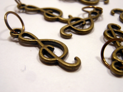 Treble Clef: Set of 6 Stitch Markers