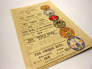 Vintage Style Postcard Set of 4 ~ Cotton Reels ~ Vintage Sewing & Crochet Salesman Advertisement Postcard