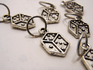 Dungeon Master: Set of 6 Dice Stitch Markers