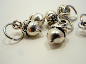 Fatty Acorns: Set of 6 Stitch Markers