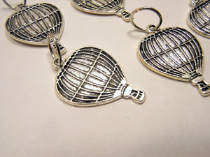 Hot Air Balloons: Set of 6 Stitch Markers