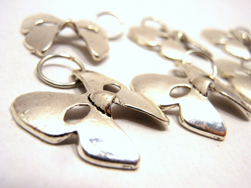 Nymphalidae: Set of 6 Butterfly Mask Stitch Markers