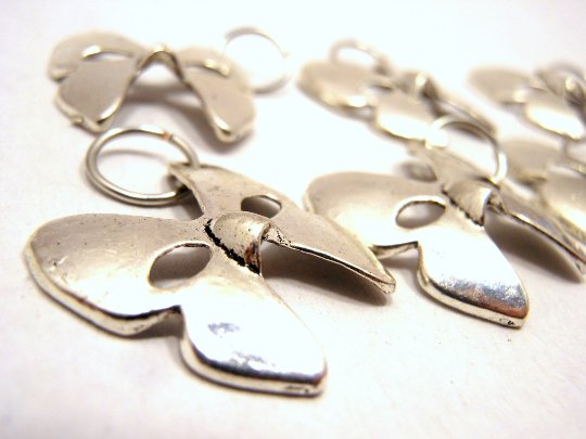 Nymphalidae: Set of 6 Butterfly Mask Stitch Markers