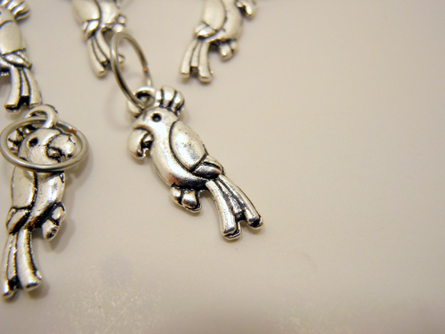 Parrots: Set of 6 Stitch Markers