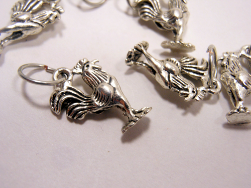 Roosters: Set of 6 Stitch Markers