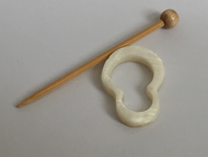 Mother of Pearl Shawl Pin "SAM"