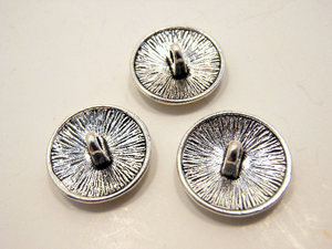 Metal Buttons Set of 3: Silver Celtic Knot Metal Shank Buttons ~ Celtic Knot Silver Metal Buttons 5/8" Diameter