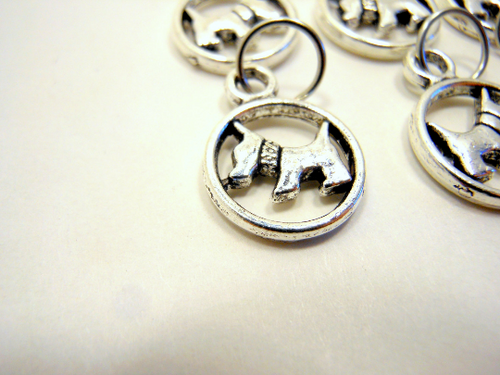 Scotty Dogs: Set of 6 Stitch Markers