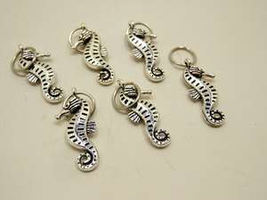 Seahorses: Set of 6 Stitch Markers