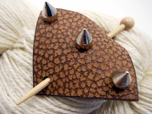 Studded Leather Shawl Pin ~ Shandor