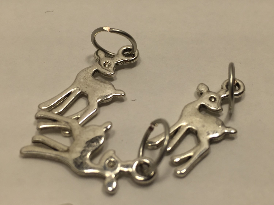 Silver Doe: Set of 6 Stitch Markers