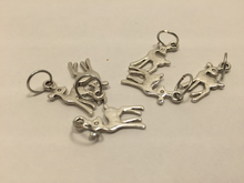 Silver Doe: Set of 6 Stitch Markers
