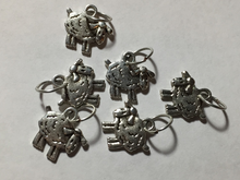 Silver Sheep: Set of 6 Stitch Markers