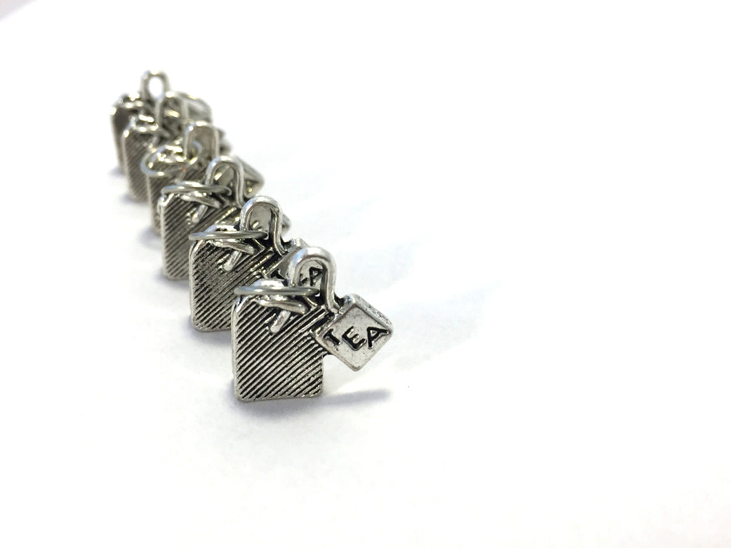 Tea Bags: Set of 6 Stitch Markers
