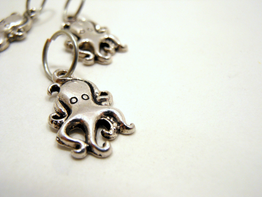 Tiny Octopus: Set of 6 Stitch Markers