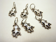 Tiny Octopus: Set of 6 Stitch Markers