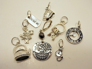 We're All Mad Here: Set of 8 Stitch Markers