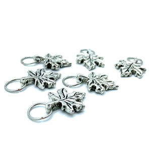 Maple Leaves: Set of 6 Stitch Markers