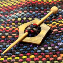 Mother of Pearl Star Shawl Pin "Mt Si"