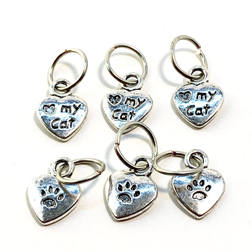 Love My Cat: Set of 6 Stitch Markers