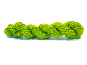 Handspun Wool  Yarn ~ Hand dyed Superbulky Chartreuse